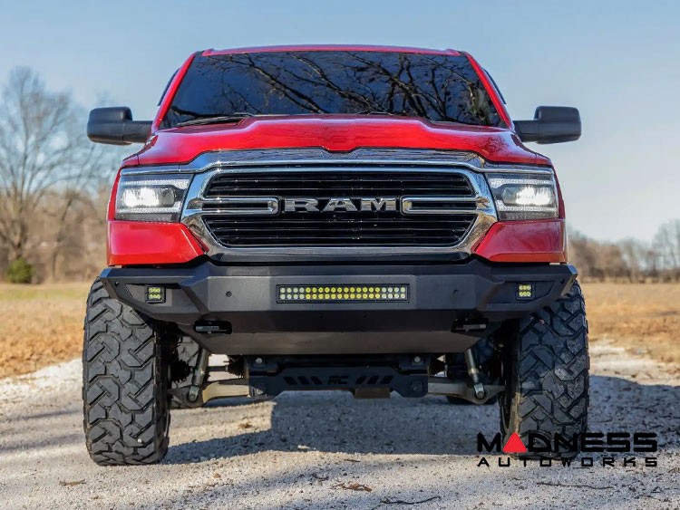 Dodge Ram 1500 Front Bumper High Clearance w/ LED Lights and Skid